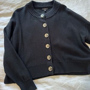 Quince black button up sweater!